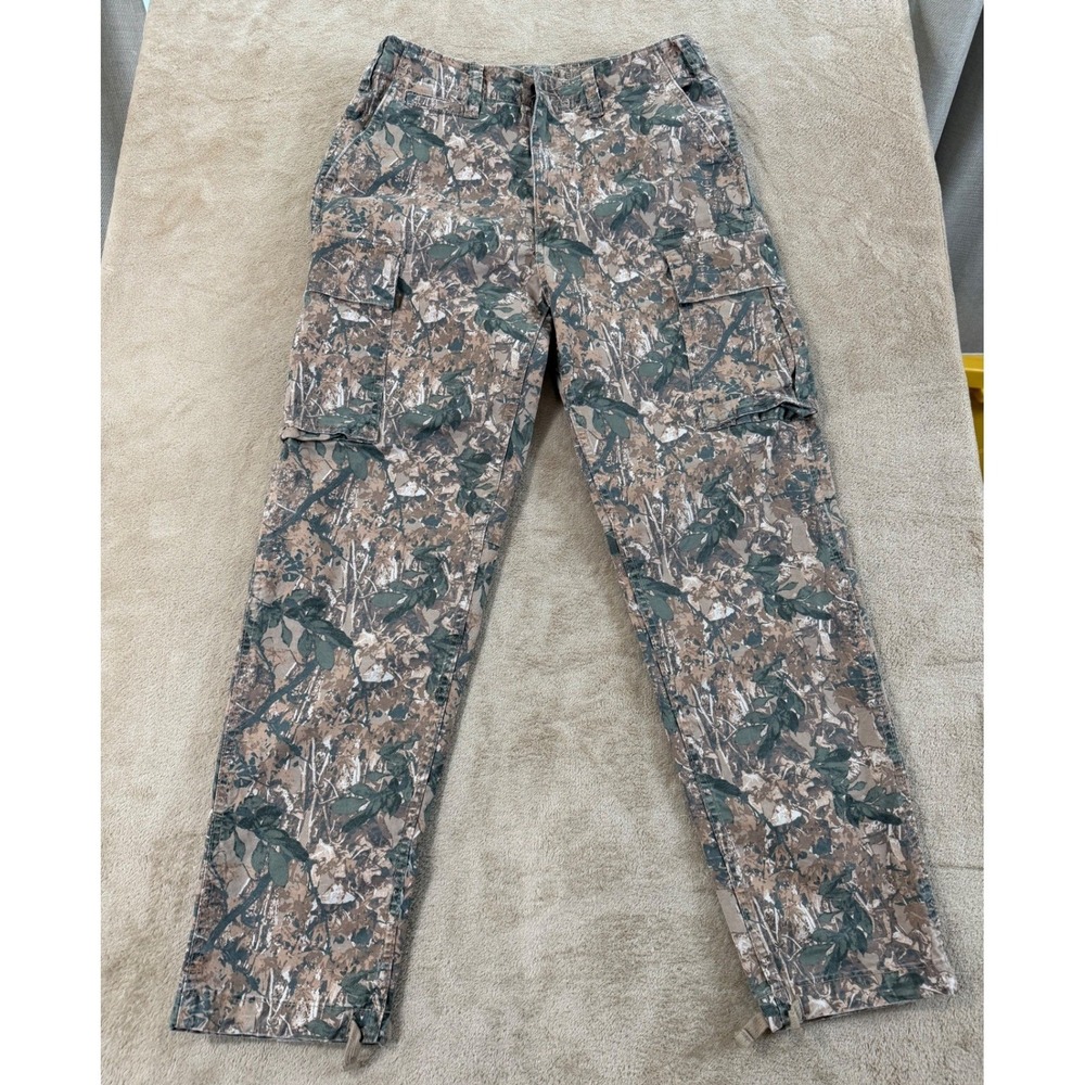 American Eagle Flex Pants Men Size 28x32 Camo Print Straight Stretch Comfort EUC